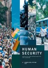 collage with photos of people and title of book